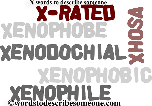 x word that means crazy