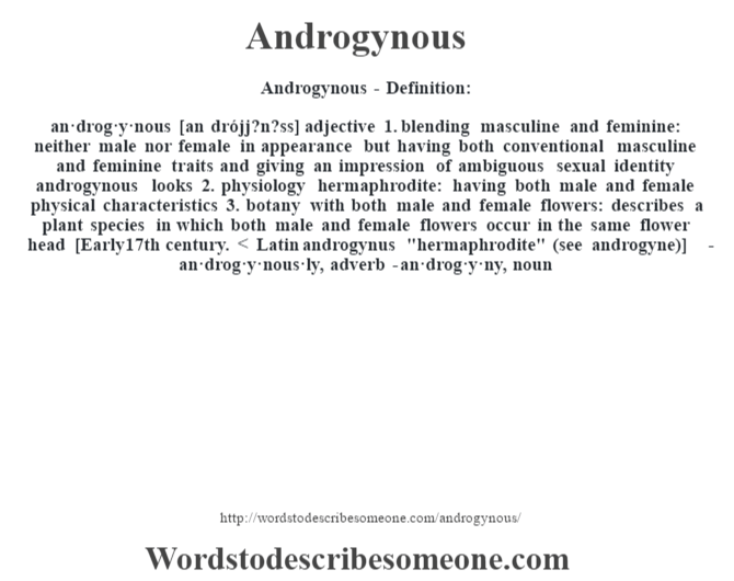 Androgynous meaning