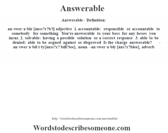 answerable-definition-answerable-meaning-words-to-describe-someone