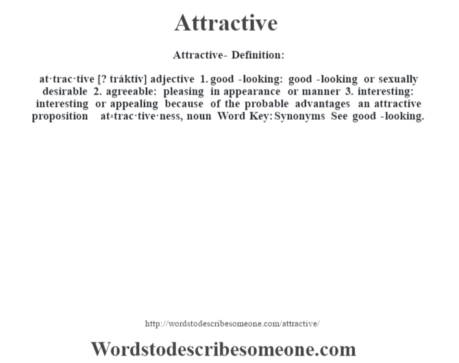 Good-looking Definition & Meaning