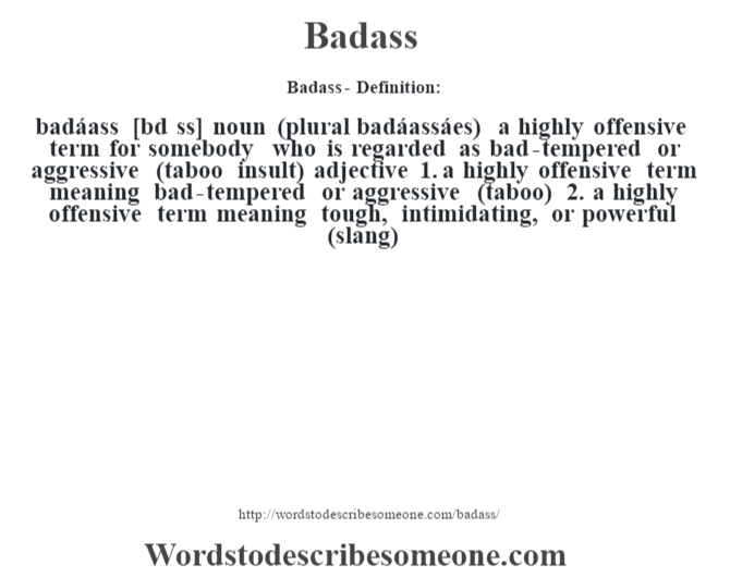 Bad Ass Words 19