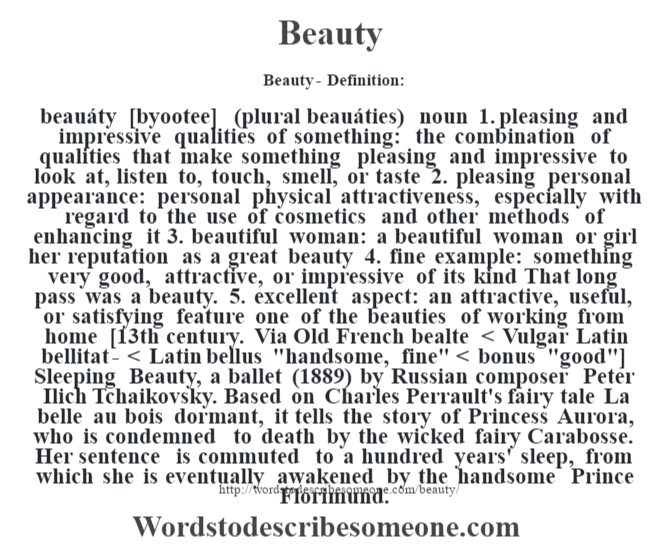 definition essay about beauty
