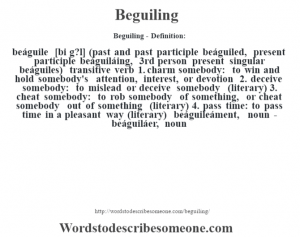 Beguiling definition | Beguiling meaning - words to describe someone