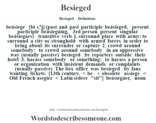 besiege definition