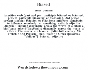 biased definition