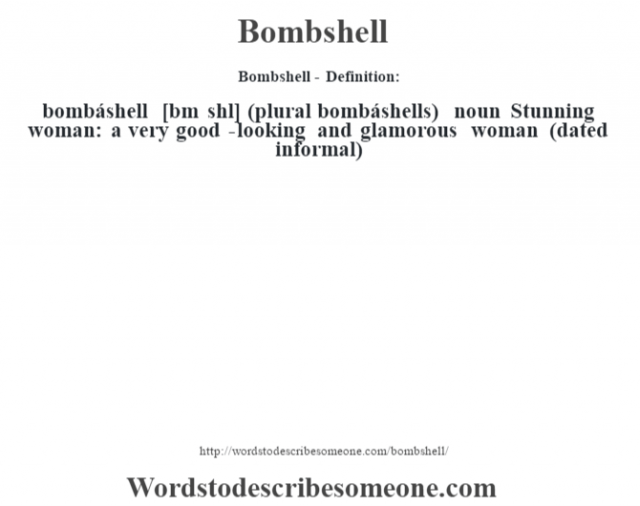 Bombshell Meaning In Spanish