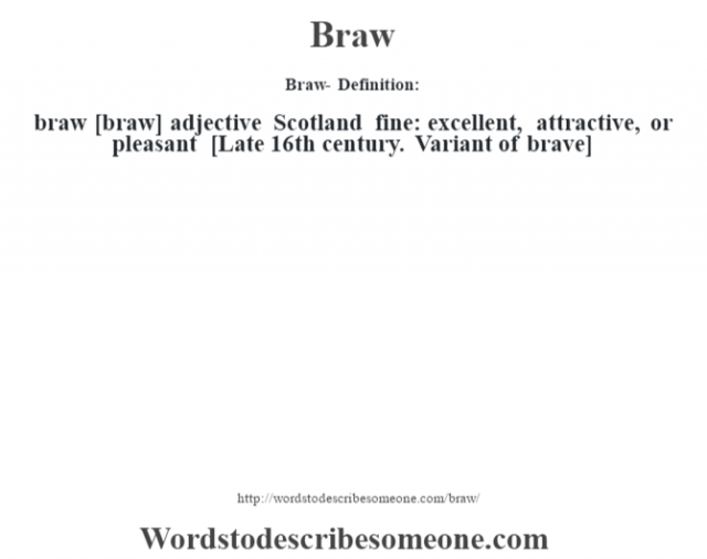 5 letter words with braw