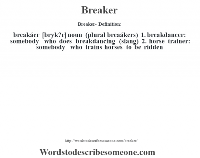 Breaker Definition Breaker Meaning Words To Describe Someone breaker-definition-breaker-meaning-words-to-describe-someone
