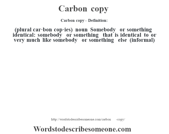 carbon copy log in