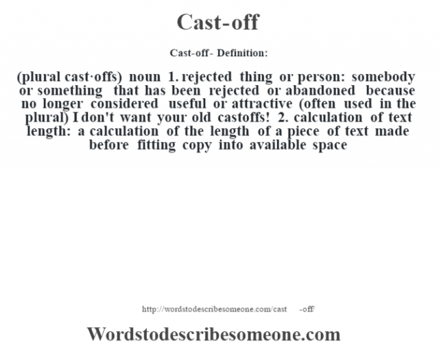 cast-off-definition-cast-off-meaning-words-to-describe-someone