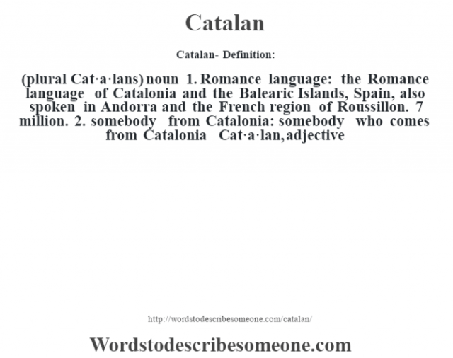 Catalan is a very based language apparently : r/2latinoforyou