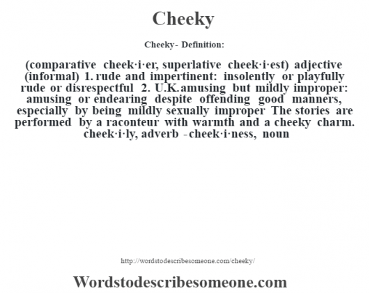 Cheeky Meaning In Tagalog Sentence