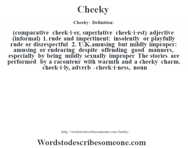 Cheeky Meaning Uk | Detribpas