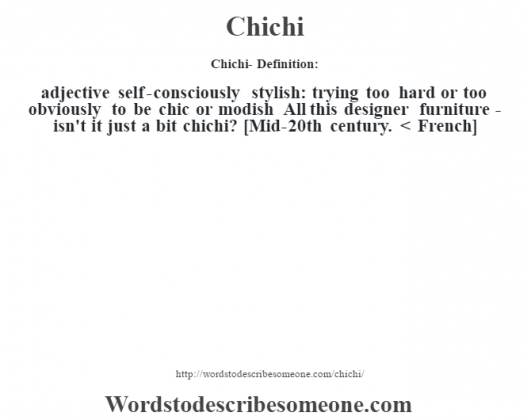 Chichi Definition 