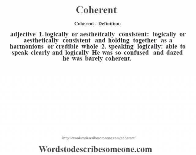 external coherence meaning