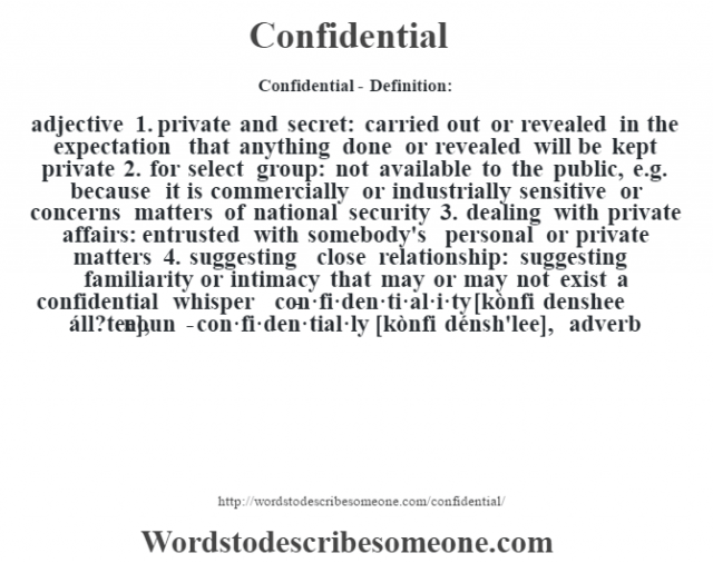 what is does confidant mean