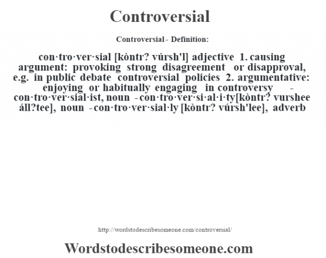 Controversial Meaning