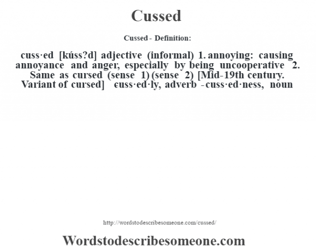 cussed-definition-cussed-meaning-words-to-describe-someone