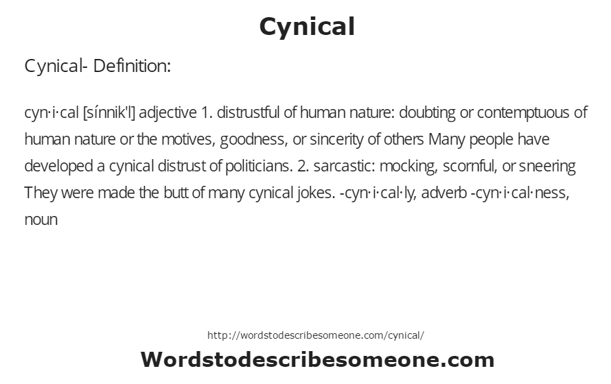 Cynical Definition