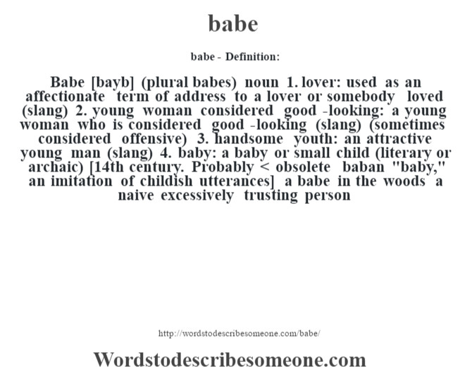 babe-definition-babe-meaning-words-to-describe-someone