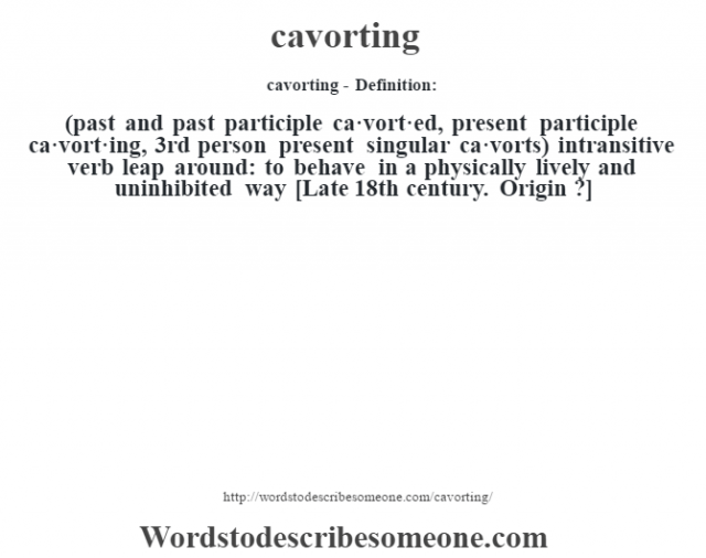 cavorite rising meaning