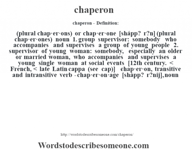 chaperone definition in biology