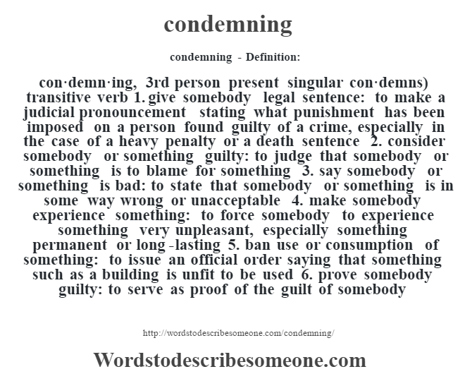 condemning-definition-condemning-meaning-words-to-describe-someone