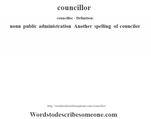 councillor-definition-councillor-meaning-words-to-describe-someone