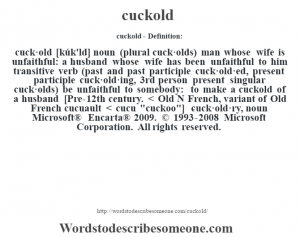 cuckold definition cuckold meaning