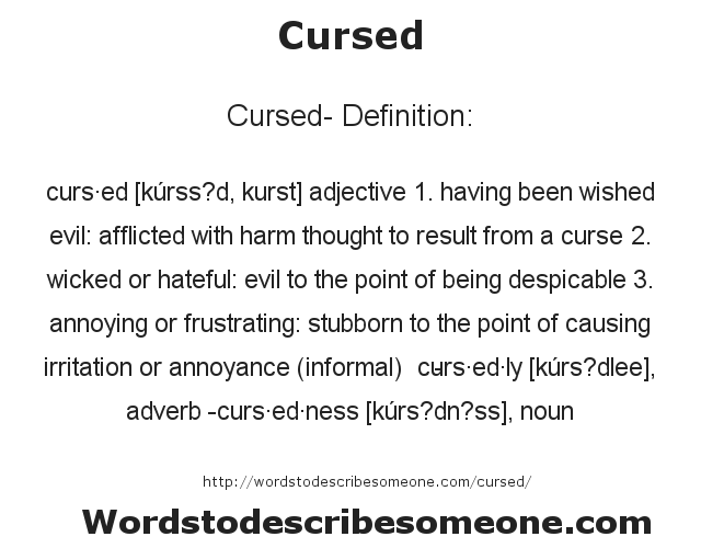 CURSE definition and meaning